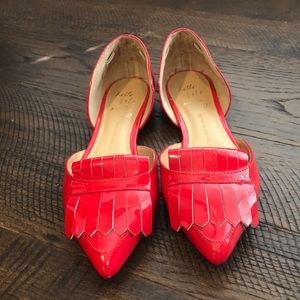 Banana Republic Hello Sole Mate - d’Orsay cherry red patent flats